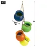 Colorful Fiesta Hanging Pots for Vibrant Home Decor