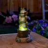 Solar Rotating Frog Garden Decor